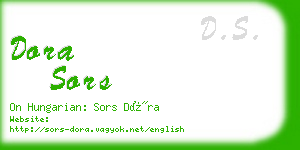 dora sors business card